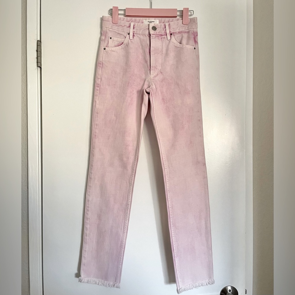 Isabel Marant Étoile Pink Cropped Jeans